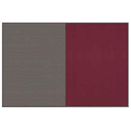 United Visual Products Enclosed Corkboard, 1 Door, 72"x36", 4" Fra UV3404-GOLD-FORBO